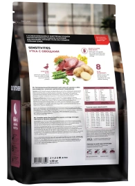 Сухой корм GO'KITCHEN для щенков и собак всех возрастов для чувствительного пищеварения с уткой, 1.59 кг