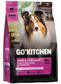 Сухой корм GO'KITCHEN для щенков и собак всех возрастов с уткой, 1.59 кг