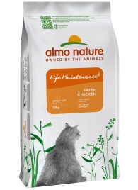 Сухой корм Almo Nature для взрослых кошек со свежей курицей и коричневым рисом, 12 кг
