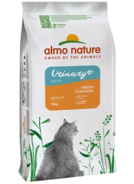 Сухой корм Almo Nature для взрослых кошек со свежей курицей для профилактики мочекаменной болезни, 12 кг