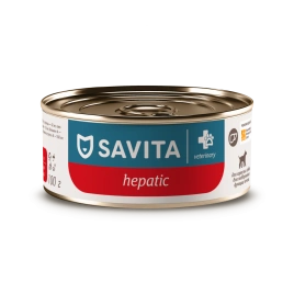Влажный корм SAVITA Preventive Line Hepatic для взрослых собак для поддержания функции печени, 100 г