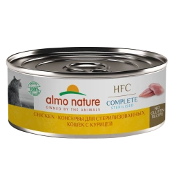 Влажный корм Almo Nature для стерилизованных кошек с курицей, 100 г