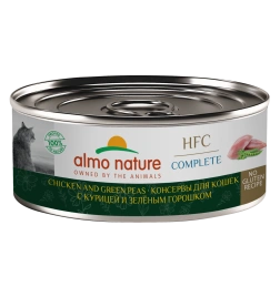 Влажный корм Almo Nature для кошек с курицей и зеленым горошком, 100 г