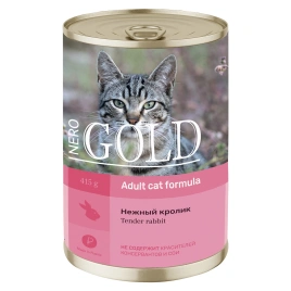 Влажный корм Nero Gold  для кошек "Нежный кролик", 415 г