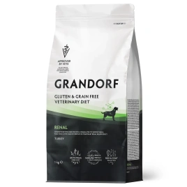 Сухой корм Grandorf Veterinary Diet Renal индейка для собак для поддержки функций почек, 1 кг