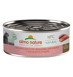 Влажный корм Almo Nature для кошек с лососем и тунцом, 100 г