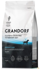 Сухой корм Grandorf Veterinary Dermatosis для собак при дерматозах, 1 кг