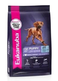 Сухой корм Eukanuba Puppy Large Breed для щенков крупных и очень крупных пород с птицей, 3 кг