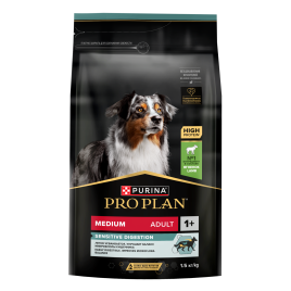 Сухой корм Purina Pro Plan Medium для взрослых собак средних пород, ягнёнок и рис, 1.5 кг