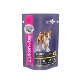 Влажный корм Eukanuba Puppy для щенков с курицей, 0.1 кг