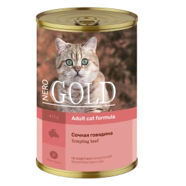 Влажный корм Nero Gold  для кошек "Сочная говядина", 415 г