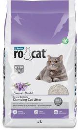 Наполнитель Ro Cat комкующийся без пыли с ароматом лаванды, 4.25 кг