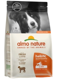 Сухой корм Almo Nature для взрослых собак со свежим ягненком и коричневым рисом, 2 кг