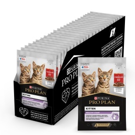 Влажный корм Purina Pro Plan Healthy Start для котят, с говядиной в соусе, 85 г
