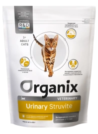 Сухой корм Organix Preventive Line URINARY Struviteдля взрослых кошек для растворения струвитных камней и предотвращения их рецидивов, 400 г