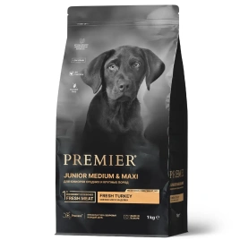 Сухой корм Premier с индейкой для юниоров средних и крупных пород, 1 кг