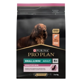 Сухой корм Purina Pro Plan Adult Small & Mini Sensitive Skin для собак мелких и карликовых пород, лосось и рис, 700 г