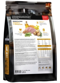 Сухой корм GO'KITCHEN для щенков и собак всех возрастов для чувствительного пищеварения с индейкой, 1.59 кг