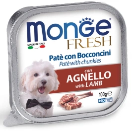Влажный Корм для собак Monge Dog Fresh ягненок консервированный, 100г