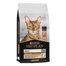 Сухой корм Purina Pro Plan Cat Derma Plus для взрослых кошек с чувствительной кожей, с лососем, 10 кг