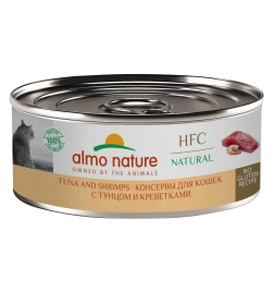 Влажный корм Almo Nature для кошек с тунцом и креветками, 100 г