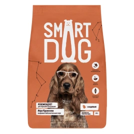 Сухой корм Smart Dog для взрослых собак всех пород с чувствительным пищеварением, с индейкой, 800 г