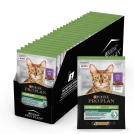 Влажный корм Purina Pro Plan Sterilised Maintenance для стерилизованных кошек, с индейкой в соусе, 85 г