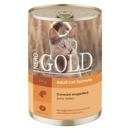 Влажный корм Nero Gold  для кошек "Сочная индейка", 415 г