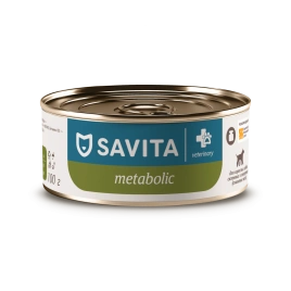 Влажный корм SAVITA Preventive Line Metabolic для взрослых собак для снижения веса и склонных к ожирению, 100 г