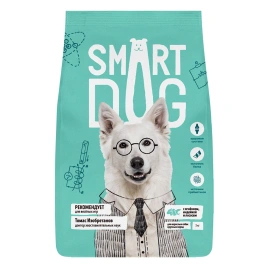 Сухой корм Smart Dog для взрослых собак крупных пород Active, с ягненком, лососем и индейкой, 3 кг