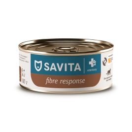 Влажный корм SAVITA Preventive Line Gastrointestinal Fibre Response для кошек при запорах, 100 г