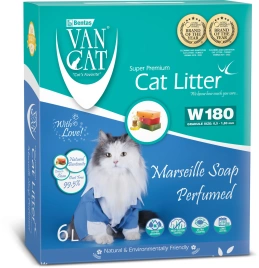 Van Cat комкующийся наполнитель без пыли с ароматом марсельского мыла, 6л