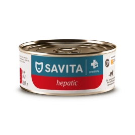 Влажный корм SAVITA Preventive Line Hepatic для взрослых кошек для поддержания функции печени, 100 г