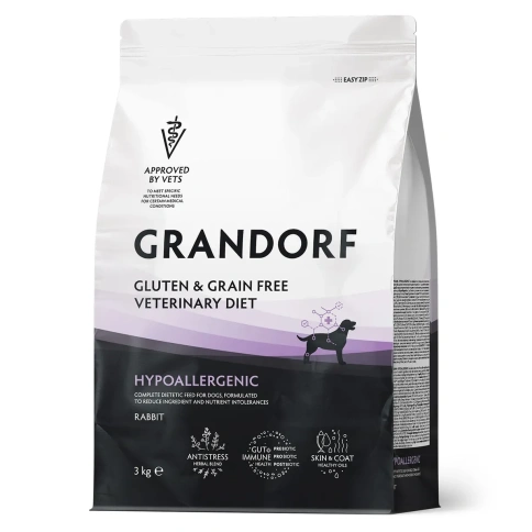 Сухой корм Grandorf Veterinary Diet кролик гипоаллергенный для собак при пищевой аллергии, 3 кг фото 1