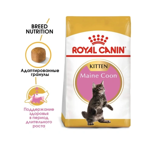Сухой корм Royal Canin Maine Coon Kitten для котят породы мейн-кун, 400 г фото 2