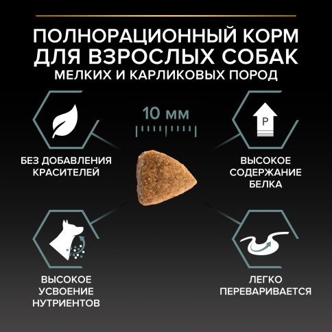 Сухой корм Purina Pro Plan Adult Small & Mini Sensitive Digestion для собак мелких пород, с ягненком, 3 кг фото 3