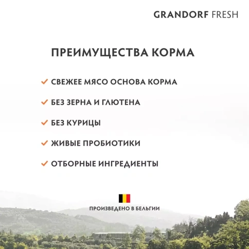 Сухой корм Grandorf Fresh беззерновой ягненок с бататом для кошек крупных пород, 8 кг фото 9