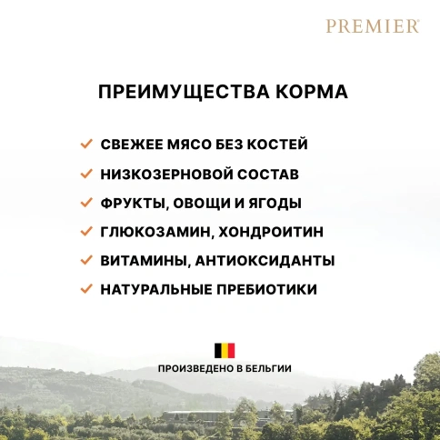 Сухой корм Premier со вкусом ягненка и индейки для взрослых собак мелких пород, 8 кг фото 2
