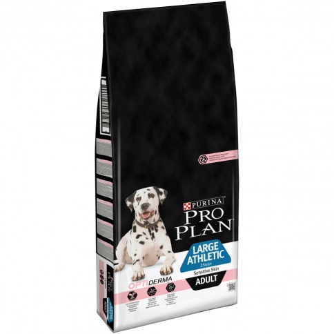 Сухой корм Purina Pro Plan Large Athletic Adult Sensitive Skin Salmon для крупных собак (атлетическое сложение), лосось, 18 кг фото 1