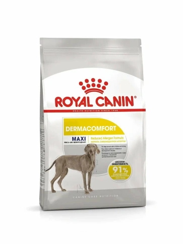 Сухой корм Royal Canin Maxi Dermacomfort для взрослых собак крупных пород, склонных к раздражениям кожи, 3 кг фото 1