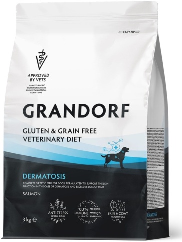 Сухой корм Grandorf Veterinary Diet лосось для собак с заболеваниями кожи, 3 кг фото 1