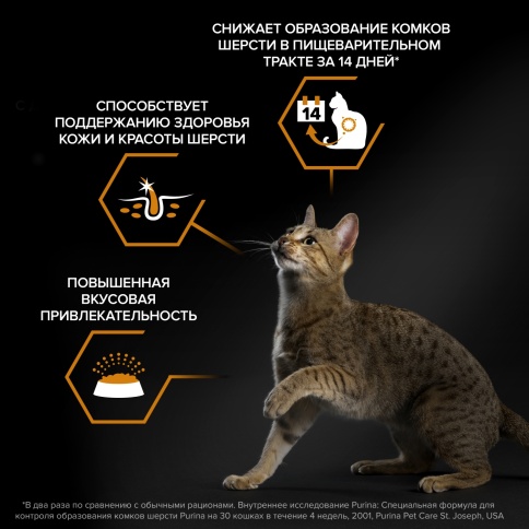 Сухой корм Purina Pro Plan Cat Adult Elegant для взрослых кошек (кожа и шерсть), с лососем, 400 г фото 2