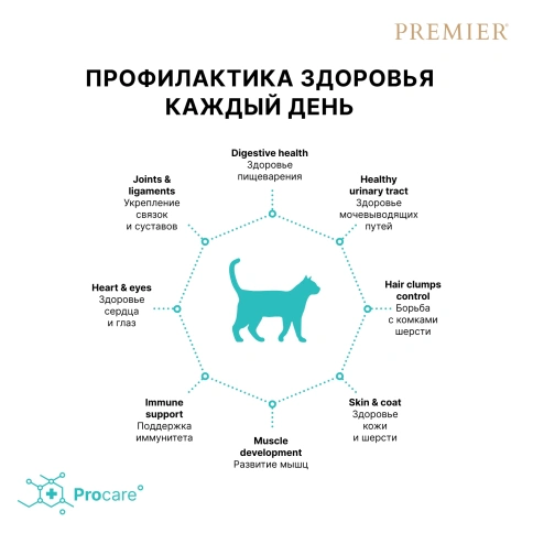 Сухой корм Premier Cat Salmon & Turkey Adult для взрослых кошек, 2 кг фото 4
