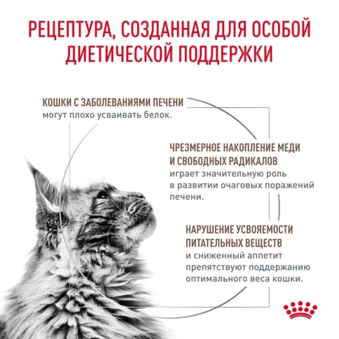 Сухой корм Royal Canin Hepatic HF-26 диетический при заболеваниях печени у кошек, 350 г фото 3
