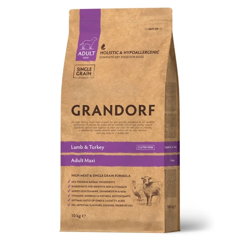 Сухой корм Grandorf Holistic ягненок с индейкой для взрослых собак крупных пород, 10 кг фото 1