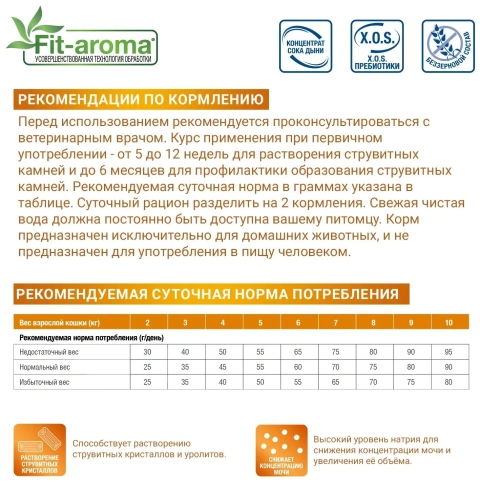Сухой корм Monge VetSolution Cat Urinary Struvite диета для кошек при МКБ струвитного типа, 400 г фото 6