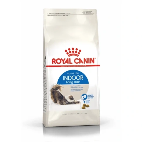 Сухой корм Royal Canin Indoor Long Hair для домашних длинношерстных кошек, 10 кг фото 4