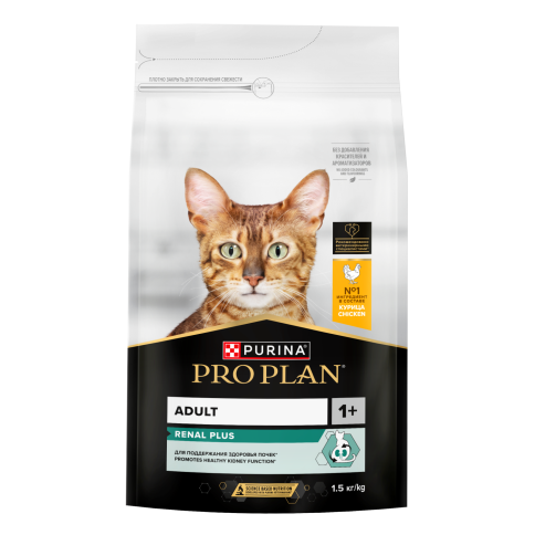 Сухой корм Purina Pro Plan Cat Adult Original для взрослых кошек, с курицей, 1.5 кг фото 1