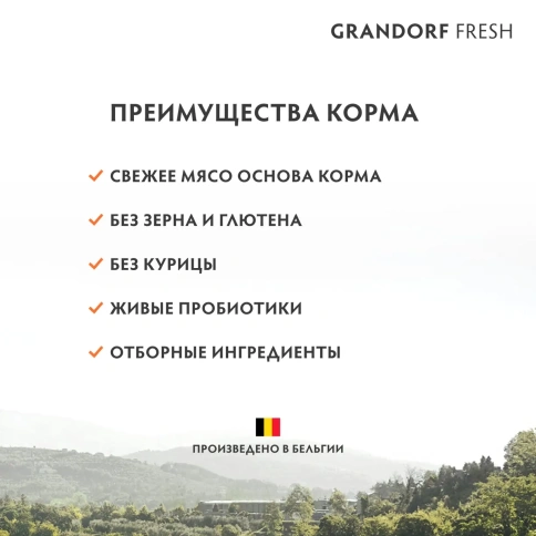 Сухой корм Grandorf Fresh Large беззерновой с ягненком и бататом для кошек крупных пород, 2 кг фото 9