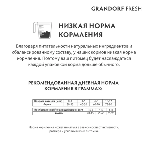 Сухой корм Grandorf Fresh Kitten беззерновой с ягненком и бататом для котят и кормящих кошек, 2 кг фото 8